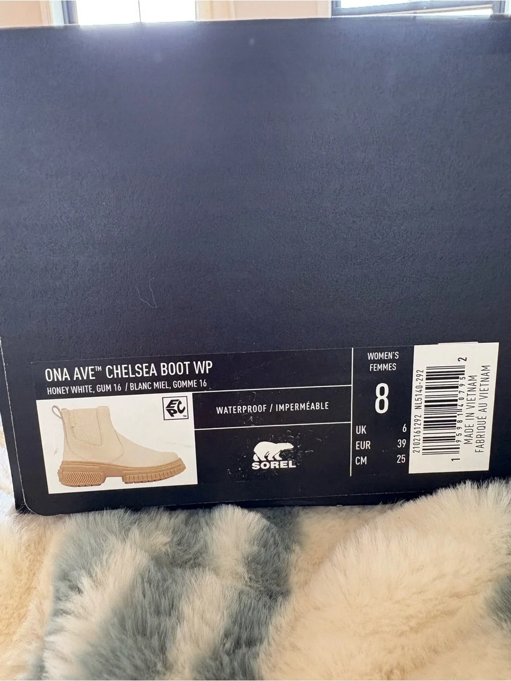 Sorel Ona Ave Chelsea Boot WP in Honey White
